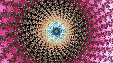 Julia Set Spiral Fractal Zoom.