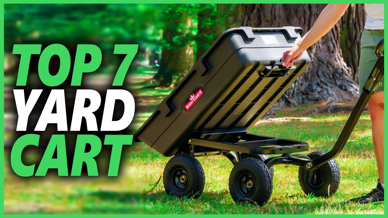 WORX 1-cu ft Steel Yard Cart in the Yard Carts department at