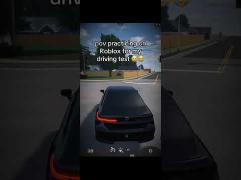 pov: practicing on roblox for my driving test