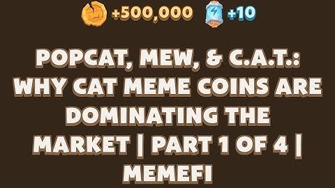 Popcat mew c.a.t why cat meme coins are || @memefi || Letest airdrop