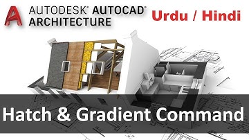 Hatch command | AutoCAD Gradient Command | AutoCAD Complete Course in Urdu/Hindi.