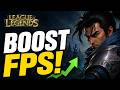 Fix League of Legends FPS Drops Stuttering &amp; BOOST FPS (Quick &amp; Easy)