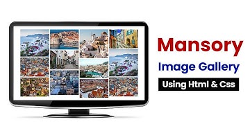 Masonry Layout With Css Only | Awesome Masonry Image Gallery | Responsive Gallery With Source Code