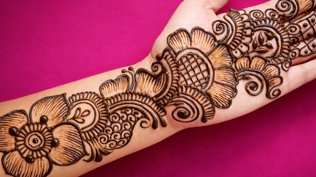 Attractive arabic mehndi design/mehndi design/easy mehndi design/mehandi 