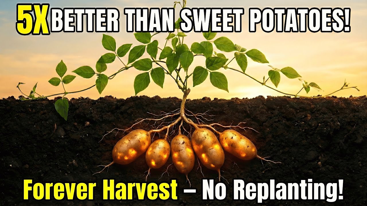 5x Better Than Sweet Potatoes? This Invasive Tuber Grows Forever – No Replanting!