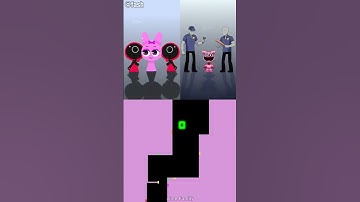 Seize the Gun Squid Game (Incredibox Sprunki vs Poppy Playtime) | Blue Bouncing Square