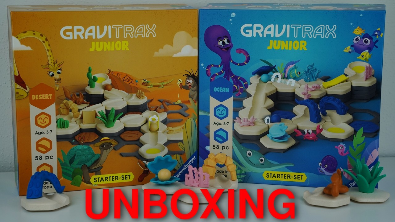 Gravitrax Junior Starterset Desert 🌵 und Ocean 🐠 Unboxing