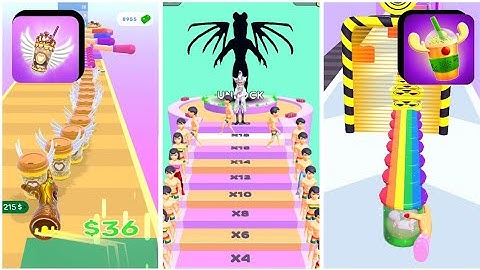 Coffee Stack Vs Clone Rush Max Levels Game Play Video Walkthroughs Android,iOS Game Videos #shorts