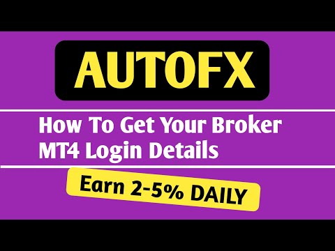 AUTOFX- How To Get Your Broker Login ID & Password || #MakeMoneyOnline