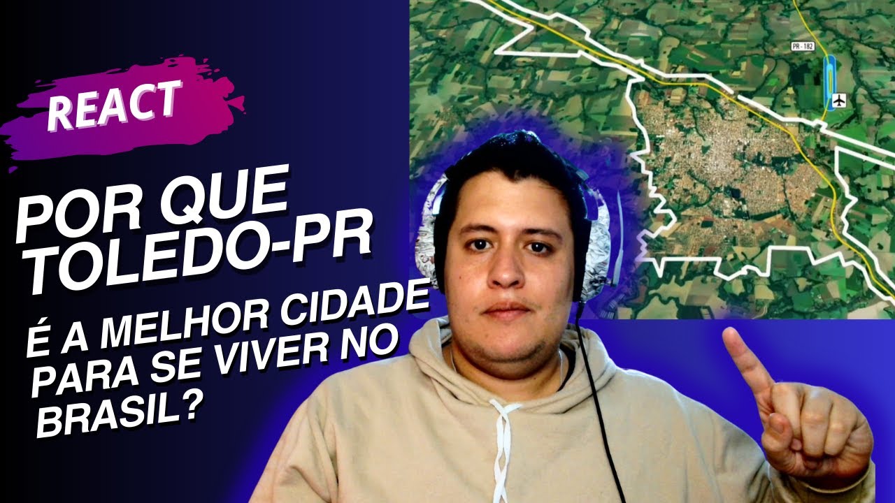 A MELHOR CIDADE DO BRASIL? Conheça Toledo no Paraná! | React