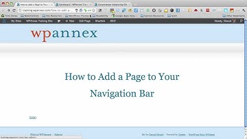 WordPress: How to Add a Page to Your Navigation Menu