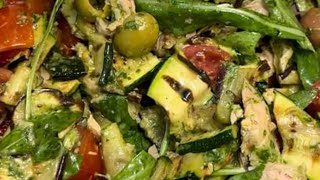 insalata di melanzane e zucchine grigliate