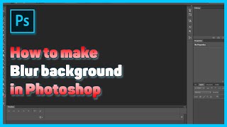 TUTORIAL //How to make a blur background in Photoshop?! YouTube