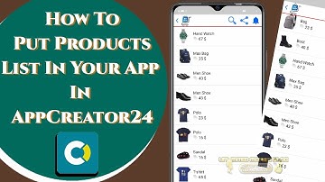 How To Put Products List In Your App In AppCreator24. (Top Feature)