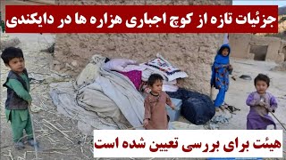 جزییات تازه از کوچ اجباری هزاره ها در دایکندی | دفتر والی از تعیین هییت خبر داده است