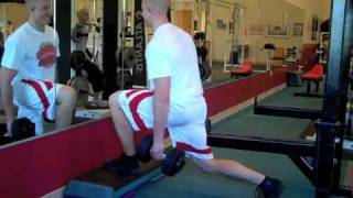 Self Made Exercise Index:  Low-Box Reverse DB Lunges