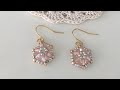 【チェコビーズのピアス】DIY/Beaded earrings