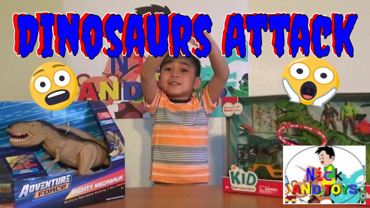 kid connection dinosaur attack playset