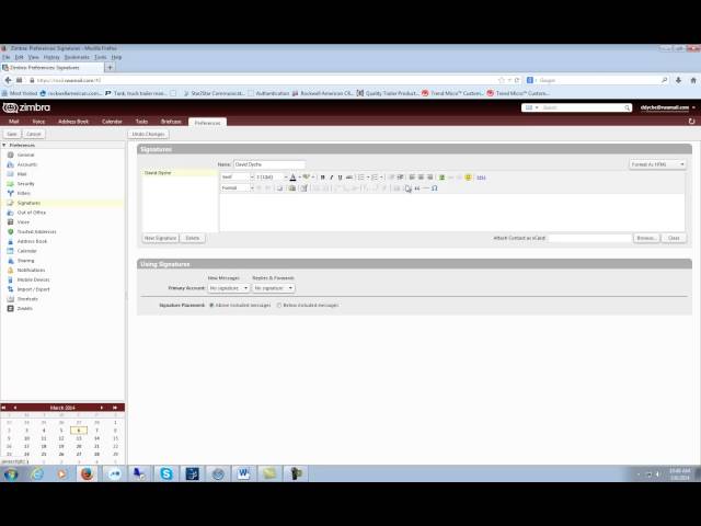 Add a Signature in Zimbra - Green Mountain Access
