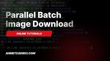 Automatic Batch Image Download with Parallel Bash Script - @ahmetcadirci