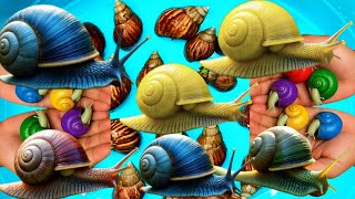 SNAIL HUNTER - catching snails, berburu dan menemukan bekicot, siput, siput warna warni, keong #live