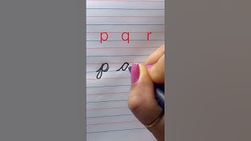 “p,q,r” cursive handwriting #lettering #handwriting #calligrahy #reels #fyp #shorts #viralvideo