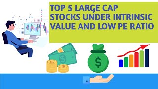 5 large cap stocks under intrinsic value and low PE ratio☺ #shorts #quickinvestment #stockmarket