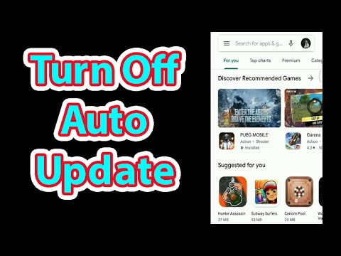 How to Turn off Auto Update Android Apps | Google Play Store - YouTube