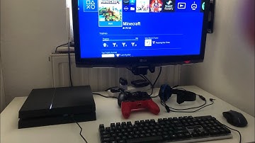 HOW TO CONNECT KEYBOARD AND MOUSE TO PS4 (MINECRAFT) TUTORIAL