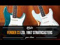 These two Strats are INSANE!! Fender Custom Shop 1967 Stratocasters with matching headstocks!