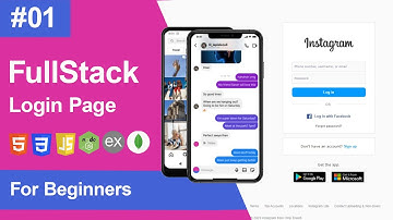 1 | How to Build a Fullstack Instagram Login Page | HTML, CSS, JS, Express, Node, MongoDB