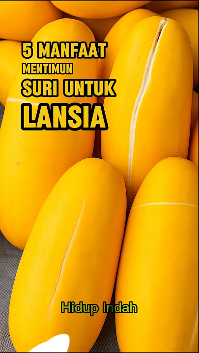 5 Manfaat Mentimun Suri Untuk Lansia