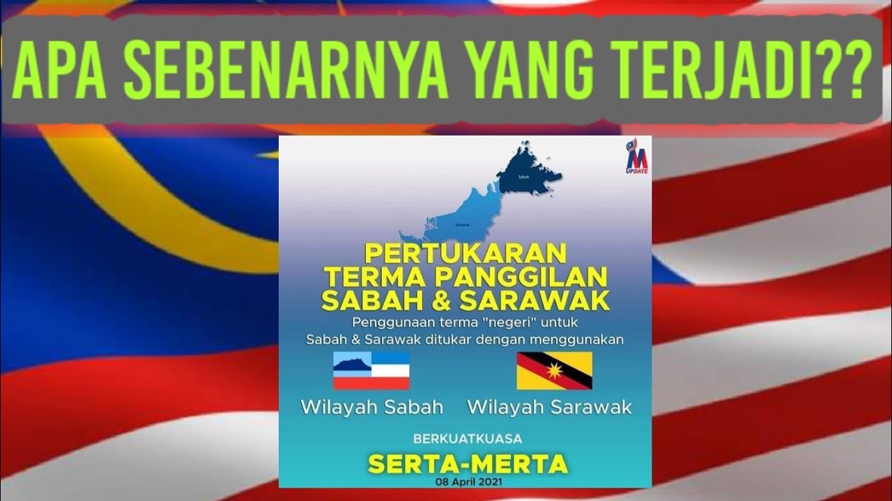 Video Kecemasan 8 April 2021 Apa Sudah Jadi Kenapa Sabah Sarawak Tiba Tiba Jadi Wilayah Youtube