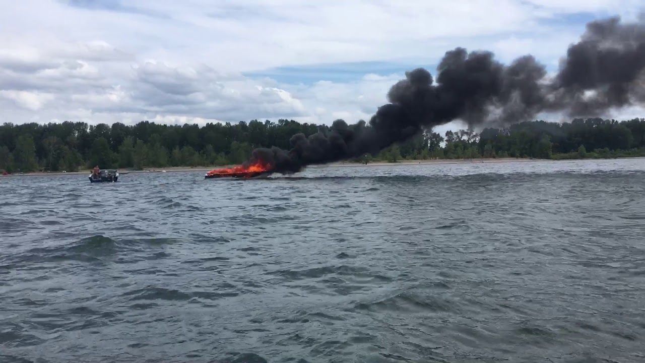 July 11, 2020 boat fire in Vancouver Washington YouTube