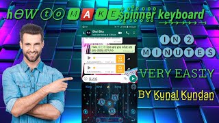 Learn how to make spinner keyboard in 2 min. #Fidget_Spinner #Fancy #Keyboard screenshot 3