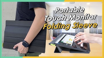 M505T/I Folding Sleeve for Touching on On-Lap Touchscreen Monitor Stably ｜GeChic