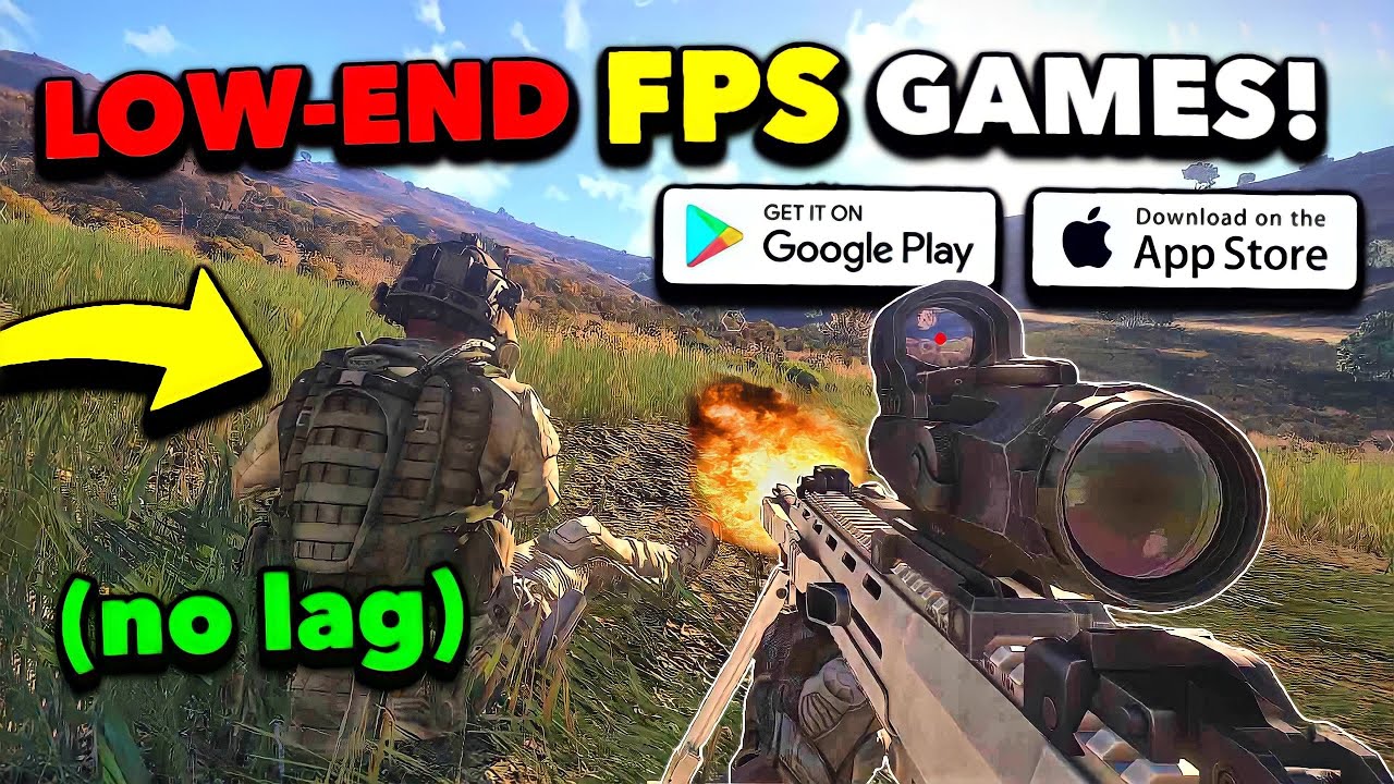 Top 10 BEST FPS Games for LOW-END iOS/Android 2023! High Graphics! [Free  Download] 