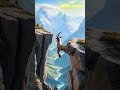 Goat's Daring Cliff Attempt: Hanging on the Edge! 🐐⛰️😱