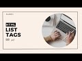Html Tutorial 6 | List Tags | Ordered List and Unordered List