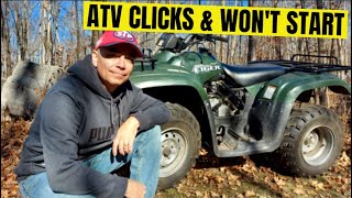 Why Does Atv Click When Try To Start It Suzuki Eiger Starter Fix