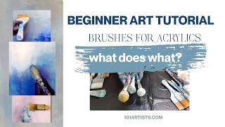 Beginner Acrylics Brushes To Use: What does what with acrylic painting? #artandcraft #howtopainteasy