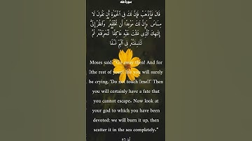 سورة طه من الأية 96 الى 98 ياسر الدوسري
