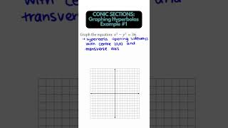 CONIC SECTIONS - Graphing HYPERBOLAS #maths #hyperbola #conic_section #graphinghyperbolas #graphing
