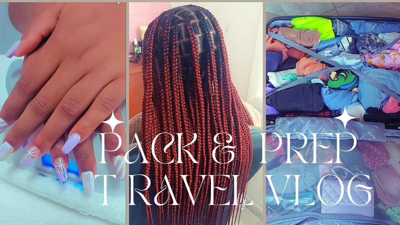 PACK+ PREP w\ me for vacation\ glow up, nails, hair + more - YouTube