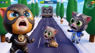 Talking Tom Gold Run Christmas Version🎄 ┃ Super Ginger vs Astro Tom vs Boss! screenshot 1