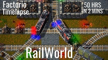 Factorio Timelapse - Railworld | 4K