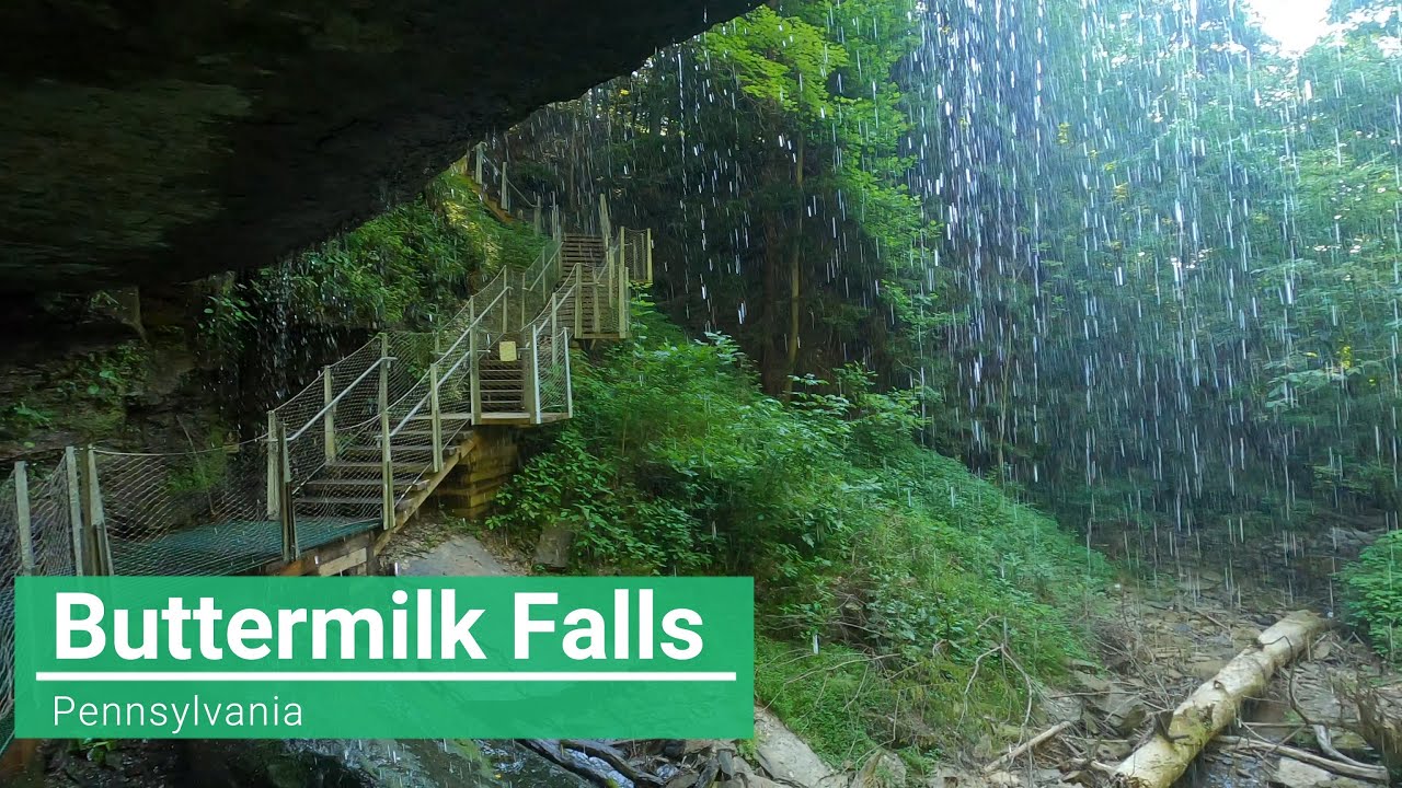 Buttermilk Falls Natural Area in Pennsylvania YouTube