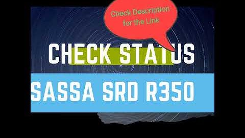 How to Check SASSA srd R350 Status. Check Status