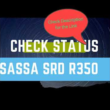 How to Check SASSA srd R350 Status. Check Status