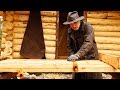 The Off Grid Sauna Log Cabin Door | Woodworking DIY with Hand Tools